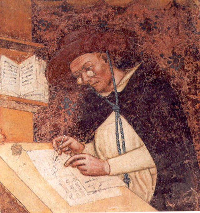 Фрагмент фрески из церкви Тревизо, Томмазо да Модена, 1352 г.